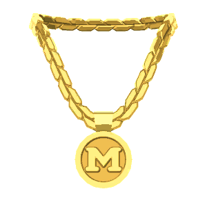 Flashy medallion