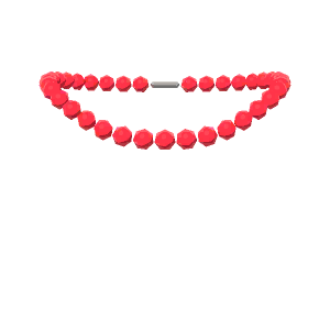 Bright-bead necklace