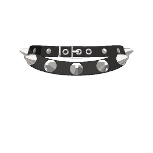 Studded leather choker