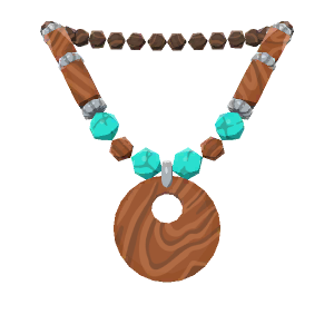 Wooden-bead necklace