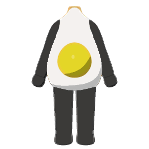 Fried-egg suit