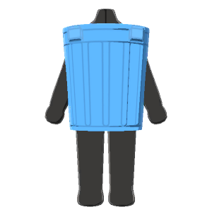 Trash-can suit