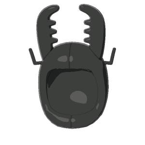 Stag-beetle hood