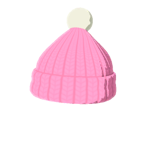 Pom-pom knit beanie