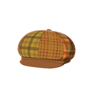 Plaid newsboy cap