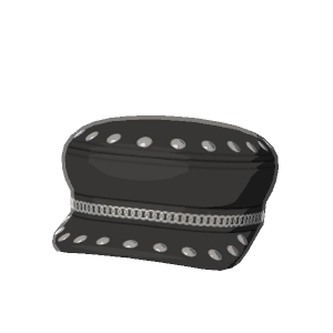 Studded newsboy cap