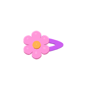 Flower hair clip