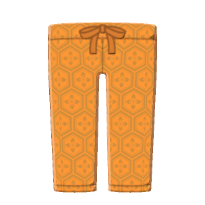 Japanese-pattern pants