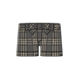 Glen plaid shorts