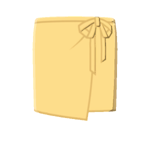 Long wraparound skirt