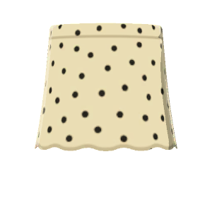 Mid-length dotted skirt