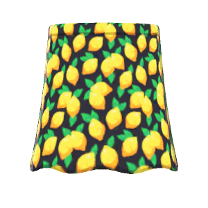 Lemon-print skirt