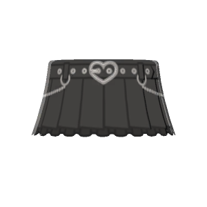 Heart-buckle skirt