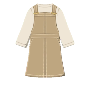 Long pinafore dress