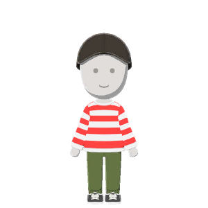 Long-sleeve striped-tee outfit