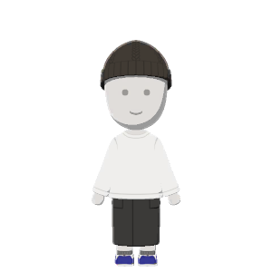 Long-sleeve tee & skirt outfit