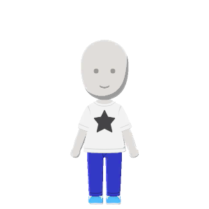 Star-print-tee outfit