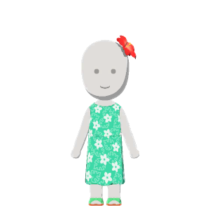 Tropical-vacation outfit