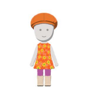 Retro-floral-dress outfit