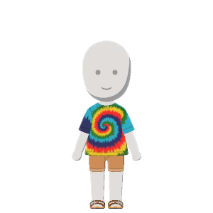 Tie-dye-tee outfit