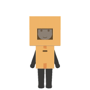 Cardboard-box costume