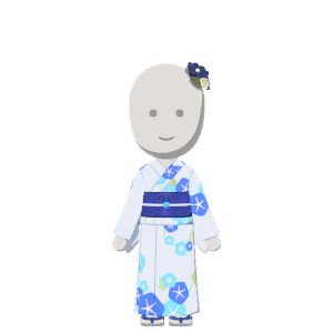 Morning-glory-yukata outfit