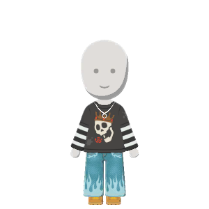 Skull-tee outfit