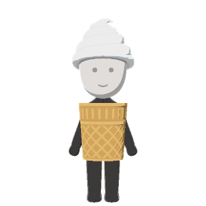 Soft-serve costume