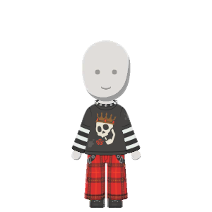 Punky cargo-pants outfit