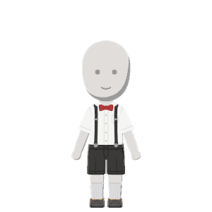 Formal suspenders outfit