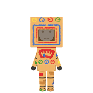 Cardboard-robot costume