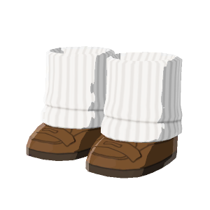 Shoes with slouchy socks