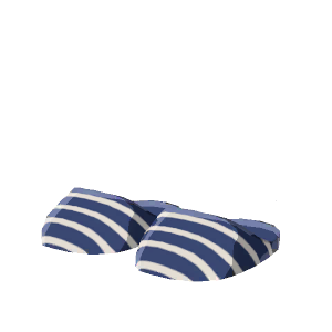 Striped slippers