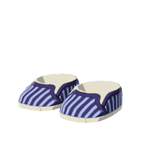 Striped slip-ons