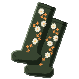 Floral-embroidered tights