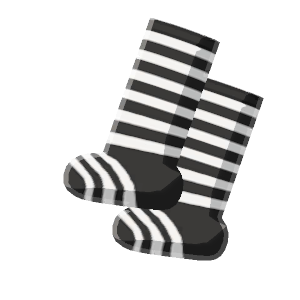 Striped knee-highs