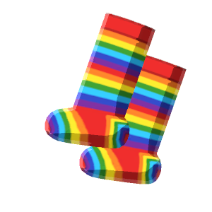Rainbow knee-highs