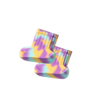 Tie-dye socks