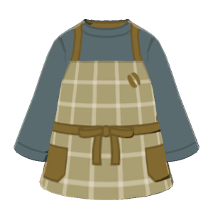 Plaid apron