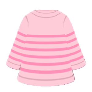 Baggy striped long-sleeve tee