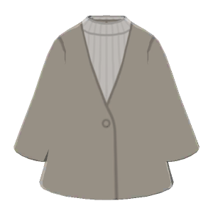 Collarless coat