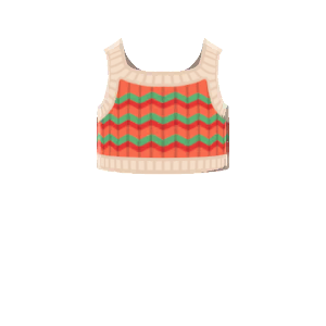 Cropped knit camisole