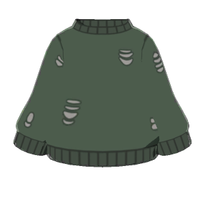 Distressed sweater