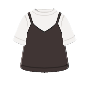 Camisole-layered tee