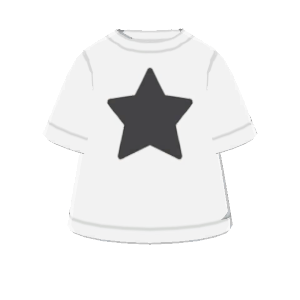 Star-print tee