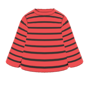 Long-sleeve deck-striped tee