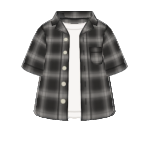 Short-sleeve grunge shirt