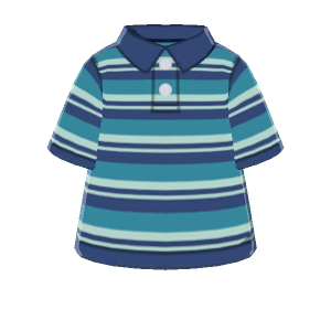 Striped polo shirt