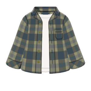 Long-sleeve grunge shirt