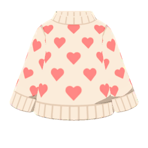 Heart-print sweater